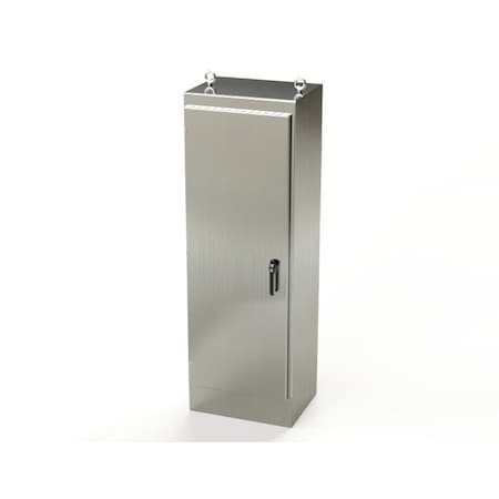 Saginaw Control & Engineering 3 Point Latch with Padlock/Keylock Handle Electrical Enclosures, 72 in H, 18 in D, 24 in W SCE-72EL2418SSFS